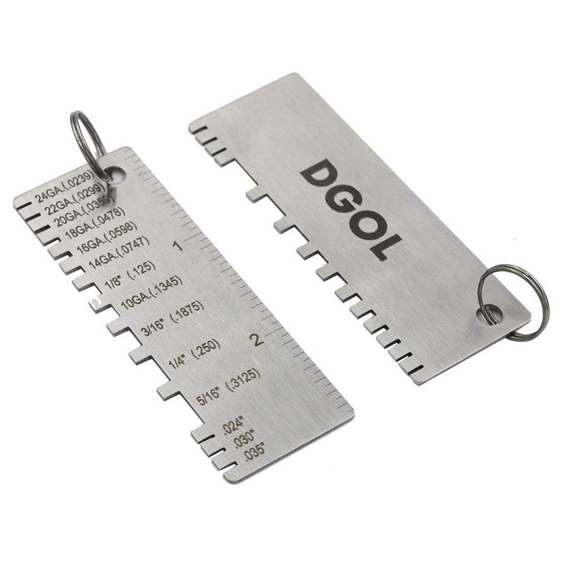 DGOL Stainless Steel Mini Portable Metal Sheet Thickness Gauge Material Wire Thickness Gage - Image 2
